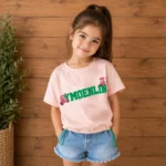 تیشرت صورتی پاستیلی دخترانه وارداتی - Image 5