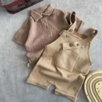 ست پیراهن و بیلر بچه گانه وافلی - Image 2