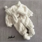 سرهمی زمستانی نوزادی طرح خرگوش (پشمی و گرم) - Image 6